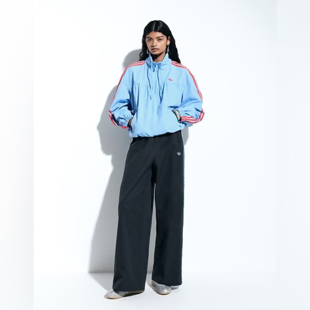 adidas Originals x ASOS wide leg track pants in navy NWT Medium